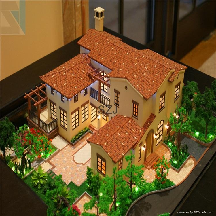architectural model Perfect handmade skill villa models 4