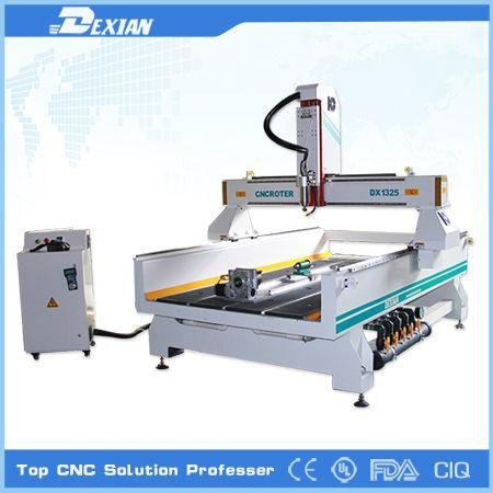 DX 1325 rotary axis 4 axis cnc router machine with Mach3 control system