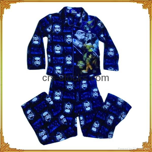 Boys and Girls' Flannel pajamas set-Wholesale Only