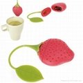 Patented strawberry tea infuser 