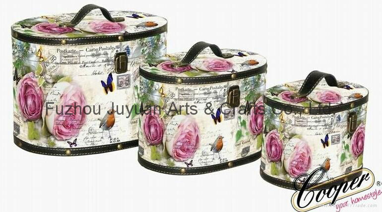 New Style Art Trunks Various Colors MDF Boxes Crafts 2