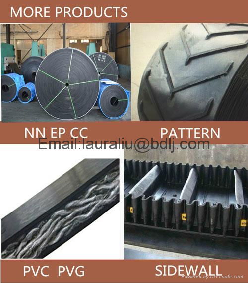 Industrial Grade Heavy duty black rubber belt conveyor