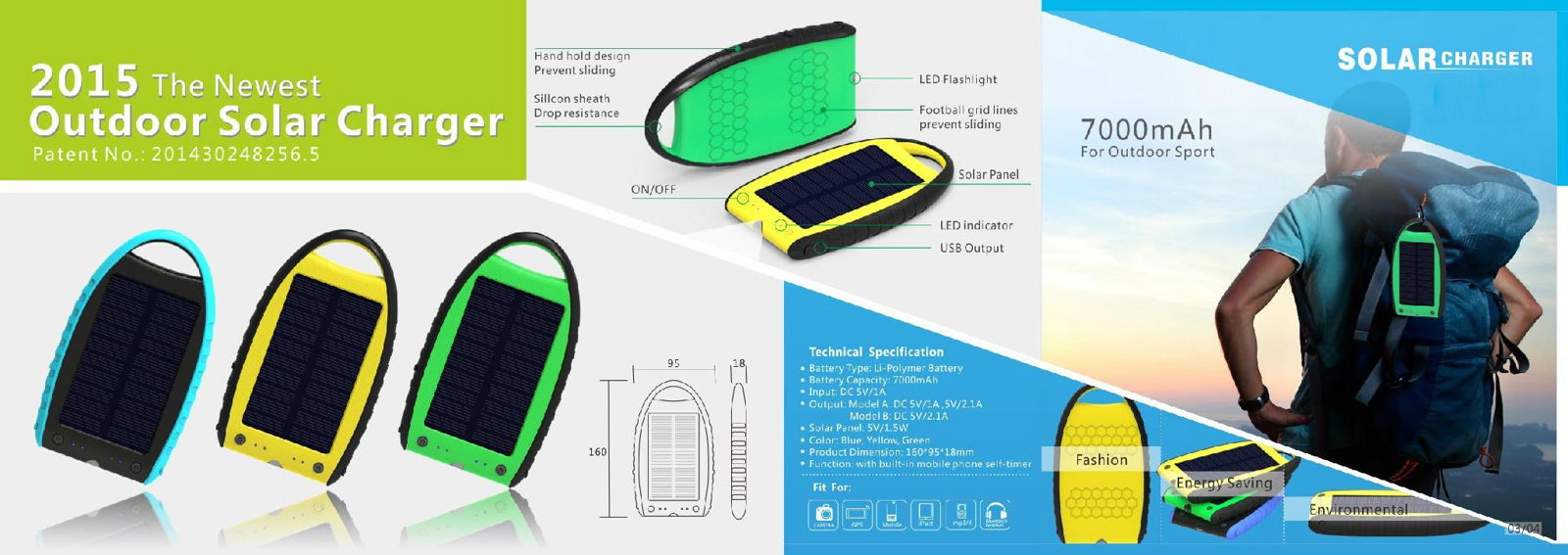 Bluetooth Solar Charger 7000 WT-S018 5