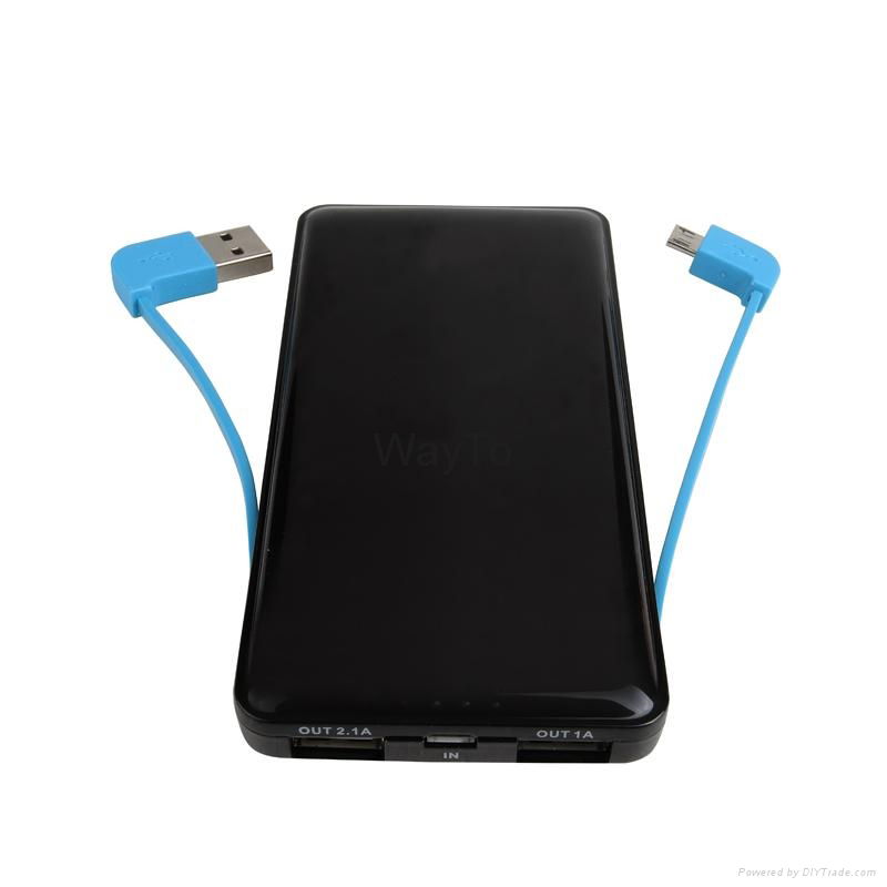 Power Bank with built-in Cable WT-P039 4