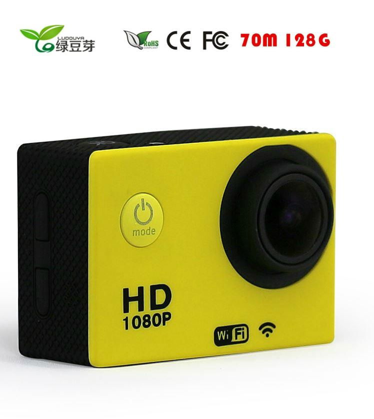 Full HD 1080P action camera (installed on bicycle, helmet, shotgun, arm ect.) W9 4