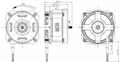 AC 100-240V capacitor motor  range hood, air circulators,