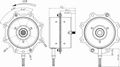 AC 100-240V capacitor motor  range hood, air circulators,