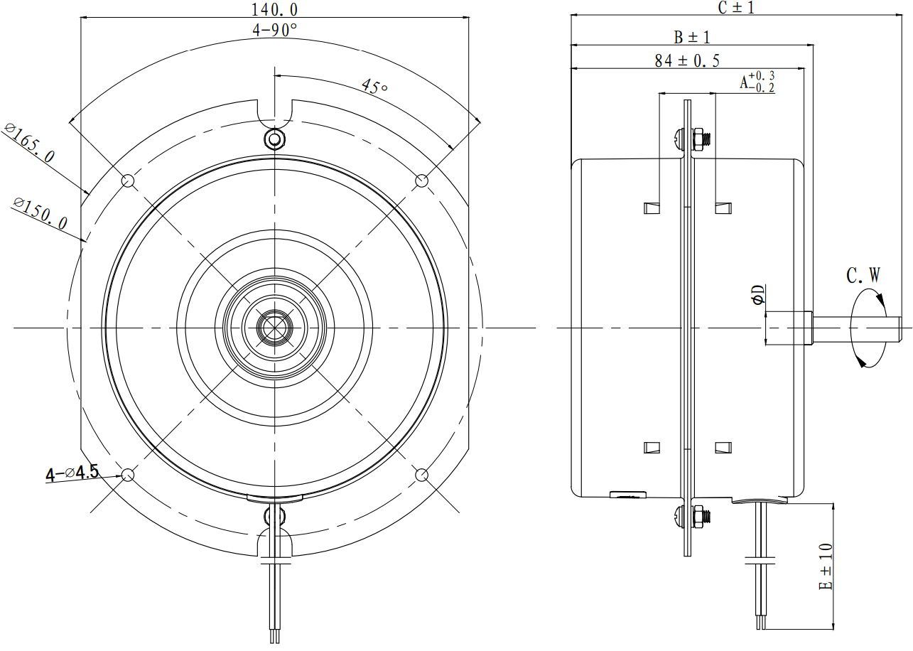 AC 100-240V capacitor motor  range hood, air circulators, 2