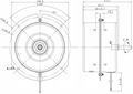 AC 100-240V capacitor motor  range hood, air circulators,