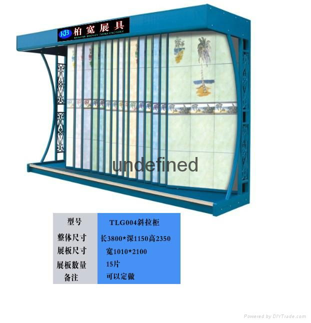 斜抽拉墙面砖展示柜 5