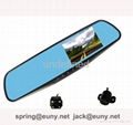 car 1080p HD DVR rear view mirrow 4.3in LCD 3