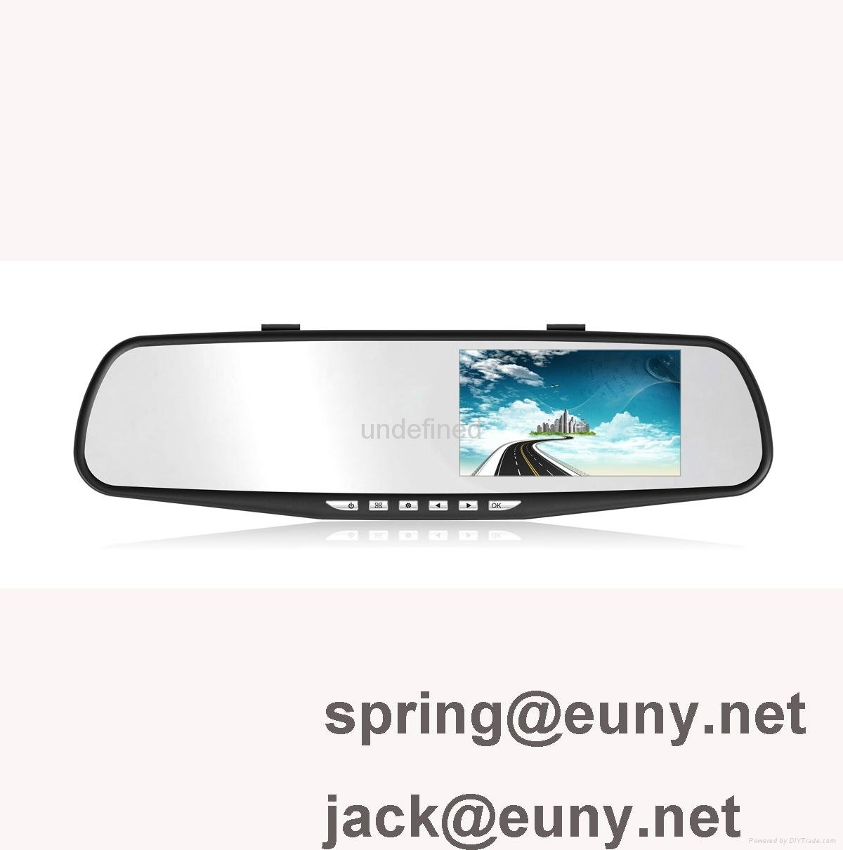 car 1080p HD DVR rear view mirrow 4.3in LCD