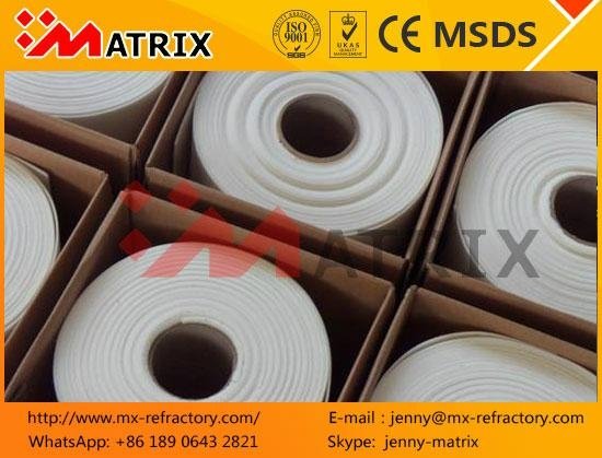 1260C High temperature fiber paper Refractories Alumina Ceramic 3
