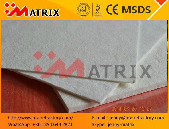 1260C High temperature fiber paper Refractories Alumina Ceramic 4