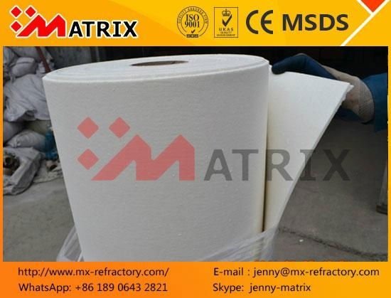 1260C High temperature fiber paper Refractories Alumina Ceramic 5