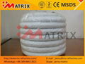 Thermal Ceramics Rope Fiber No asbestos Rope with SS wire or FG wire china made 1