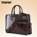 Berluti engraved script leather briefcase italian leather bag  3