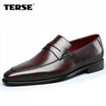 Berluti Handmade Andy Leather Loafer mens shoes with hand-stitching around top