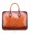 2016 Monkey briefcase Italian leather handbags wholesale custom calfskin laptop  4