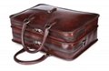 top quality script-embossed Italian cowhide leather briefcase calligraphy    4