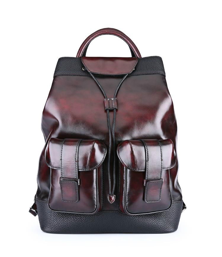 Ber luti "Horizon" backpack in soft Venezia calfskin leather drawstring-top 