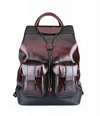 Ber luti "Horizon" backpack in soft Venezia calfskin leather drawstring-top 