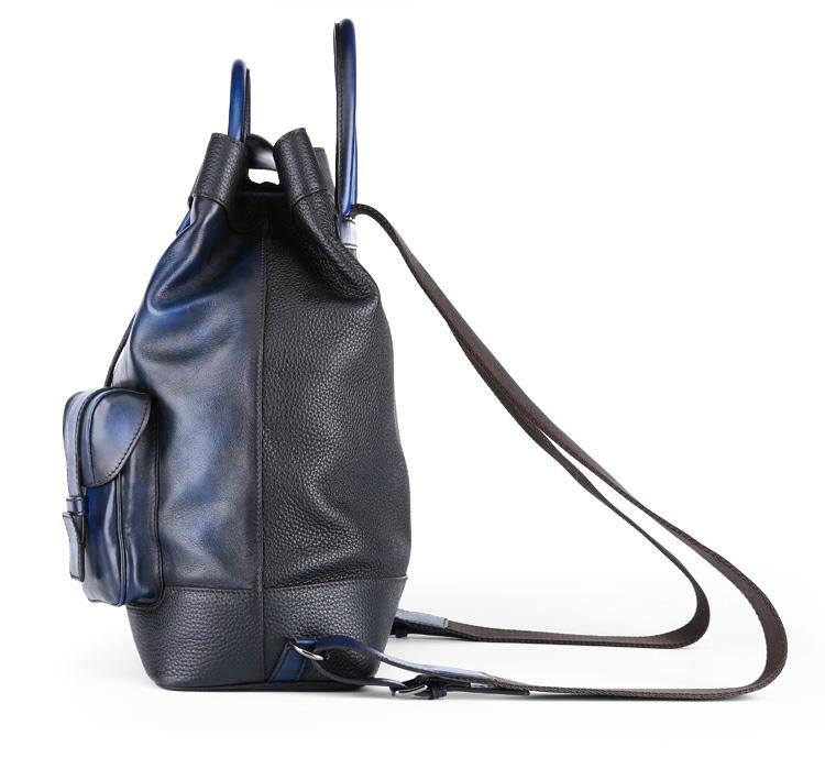 Ber luti "Horizon" backpack in soft Venezia calfskin leather drawstring-top  4