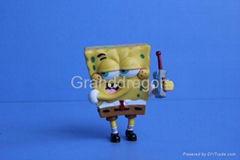 Customized Plastic Cartoon Spongebob toy