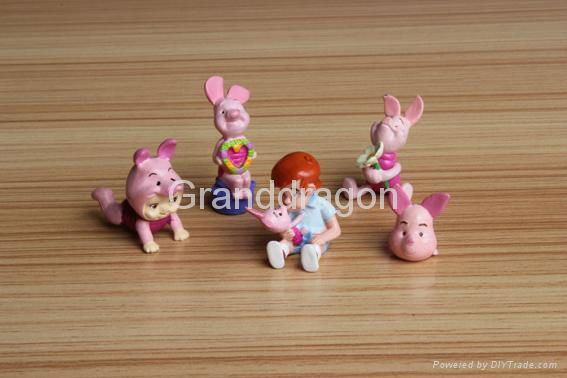 Variou types 2.5cm High Mini PVC animal toys 4
