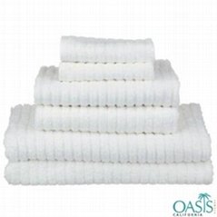 Designer White Organic Spa Towels