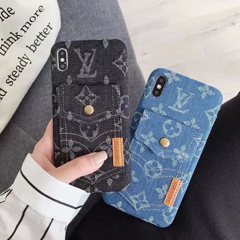 Louis Vuitton Jeans Card Slot Fabric Wallet Case Bracket LV Paris Phone Shell - Hseng (China ...