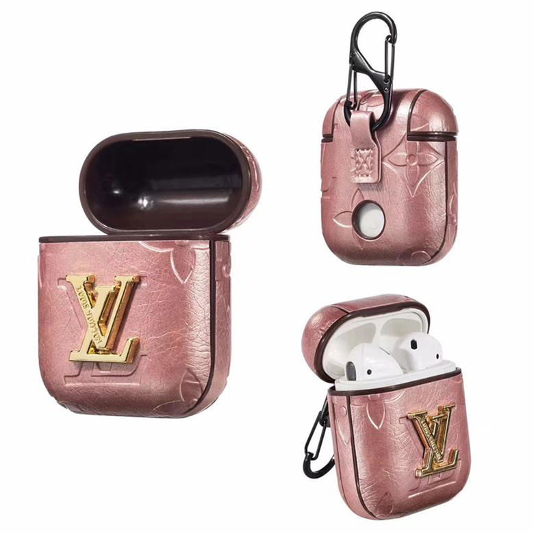 LV Plating Leather Airpods Case