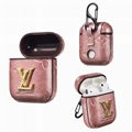 LV Plating Leather Airpods Case