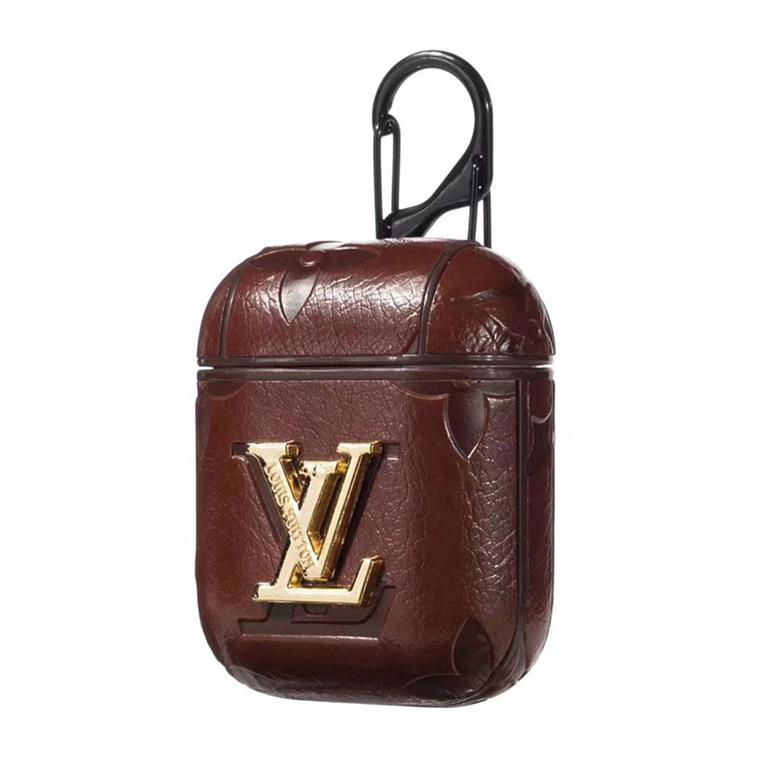 LV Plating Leather Airpods Case