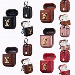 LV Plating Leather Airpods Case