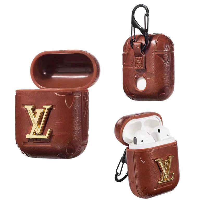LV Plating Leather Airpods Case