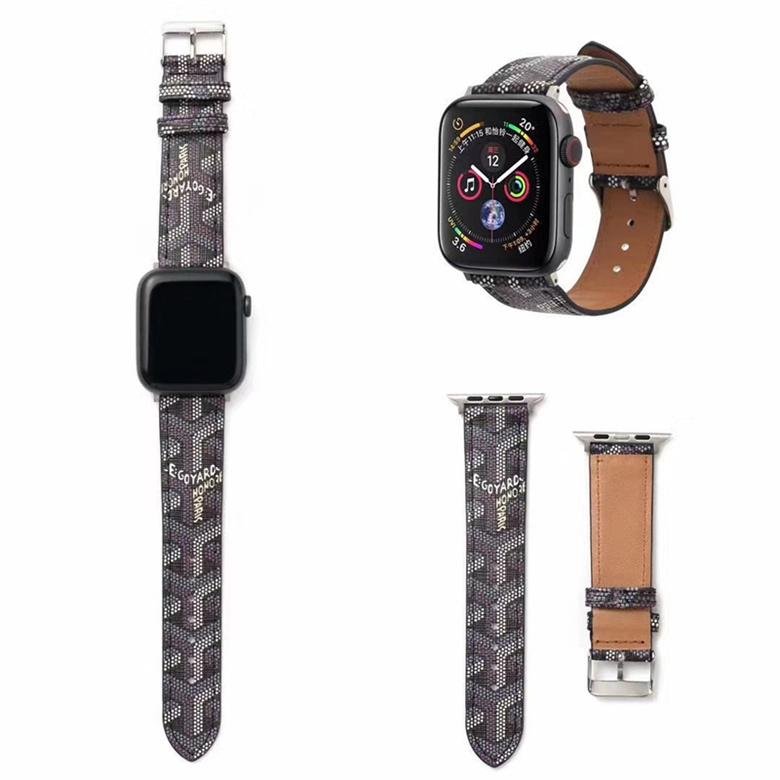 Goyard Leather Watch Bands Goyard Holster Watchband for iWatch 38mm 44mm 40mm 5