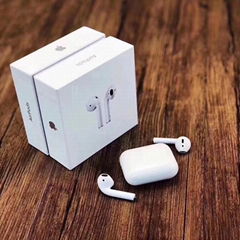 Apple TWS Airpods2 Wireless Earbuds with Wireless Charger Function Pop up Window