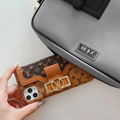 Louis Vuitton Vintage Wallet Clutch Shell Bracket LV Phone Case for iPhone 11 XS