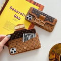 Louis Vuitton Vintage Wallet Clutch Shell Bracket LV Phone Case for iPhone 11 XS