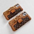               Vintage Wallet Clutch Shell Bracket     hone Case for iPhone 11 XS 8