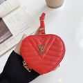 Heart Pattern Plaid Print LV Louis Vuitton Apple Airpods Pro Wallet Chain Cover