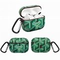 Luxury Pairs Goyard Storage Bag Cover Airpods 2 Pro Snake Pouch Shell with Hook 9