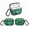 Luxury Pairs Goyard Storage Bag Cover Airpods 2 Pro Snake Pouch Shell with Hook