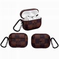 Checkerboard Leather LV Storage Bag Case for Apple Airpods2 Pro Louis Vuitton