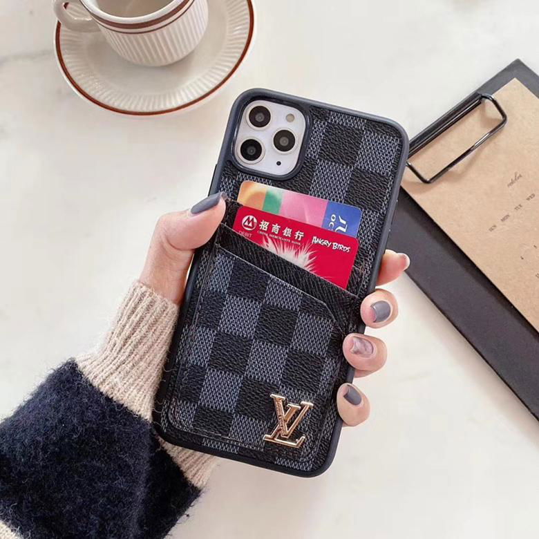 Louis Vuitton Checkerboard Square Lattice LV Leather Wallet Dual Card Slot Case - Champion ...