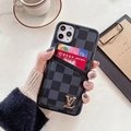               Checkerboard Square Lattice      eather Wallet Dual Card Slot Case 2