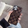               Checkerboard Square Lattice      eather Wallet Dual Card Slot Case 4