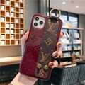 Flower Print     ristband Bracelet Leather Back Case Gloss Rope for iPhone 11 8 5