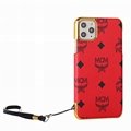 Plating MCM Leather Back Cover Wristband Bracelet Eagle Phone Shell for iPhone 5